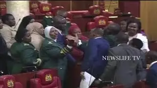ADEN DUALE LOOSES HIS TEMPER IN PARLIAMENT AS HE CONFRONTS KWALE WOMAN REP WITH HER 5 MONTH BABY