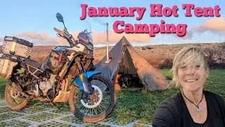 Hot Tent Birthday Motorcycle Camp!