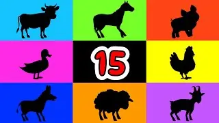Zwierzęta na wsi i na łące - Zagadki dla dzieci - 15 minut 🐔❓🐴