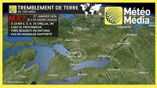 Tremblement de terre au nord de Toronto