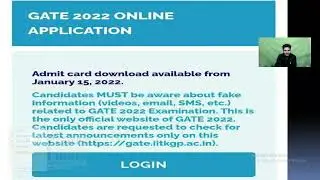 🛑GATE 2022 ADMIT CARD RELEASE | NEW OFFICIAL UPDATE | LATEST UPDATE | Rajeev Ranjan