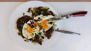 SWISS R&Ouml;STI with Bacon and Egg | Perfect Breakfast for Special Mornings 🥔🍳 | Whisper Cafe ASMR