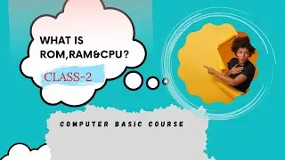 What is ROM, RAM & CPU||Computer Basic Course||Class-2 #technology #technogamerz  #computerbasic