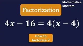 Factorization from scratch 1 |  | Class 8 Maths | Mathematics Masters