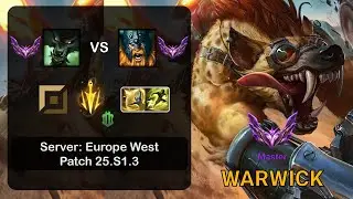 Warwick Top vs Olaf - EUW Master - Patch 25.S1.3