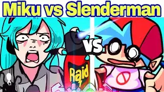 Friday Night Funkin' Miku vs Slenderman ONE SHOT V-Slice (FNF Mod)