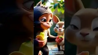 The Monkey's Playful Day in Jungle