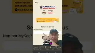 Cara semakan kelayakan Bantuan MyKasih 2025 | Sumbangan Asas Rahmah (SARA) @hwagor #shorts