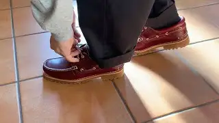 Timberland &ldquo;3eye&rdquo;モカシン 履き下ろし。