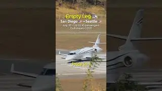 Private jet from San Diego to Seattle 🔥🛩️ #luxurytravel