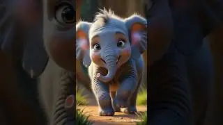 Baby Elephant on the Run! 🐘💨Shocking!! #adorable #shorts #animals #running