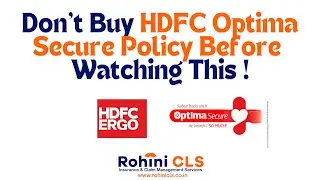 HDFC ERGO Optima Secure 4S Explained| Secure,Plus,Restore, Protect Full Breakdown| @RohiniCLS