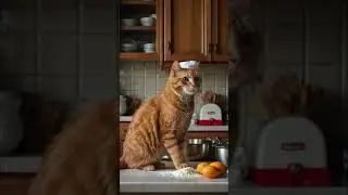 Purrfect Baker: A Cat&rsquo;s Kitchen Adventure #shorts #cat