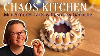 Mini S'mores Tarts with Smoky Chocolate Ganache and Toasted Marshmallow Meringue | Chaos Kitchen