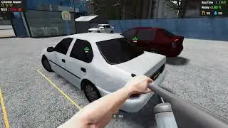 Car Dealership Simulator EP5 Cleaning something white from cars