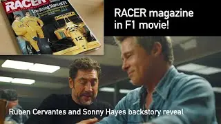 F1 the movie - Brad Pitt and Javier Bardem featuring RACER magazine - 