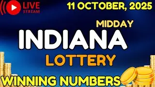 Indiana Midday Lottery Results For - 11 Oct, 2025 - Daily 3 - Daily 4 - Powerball - Mega Millions