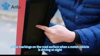 Retroreflectometer for road markings with paint function