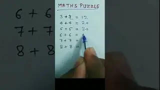 Super maths puzzle #math #mathstricks #mathspuzzle #maths