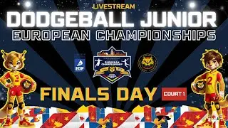 JUNIOR DODGEBALL EUROPEAN CHAMPIONSHIPS, ZARAGOZA 2025 - FINALS DAY - COURT 1