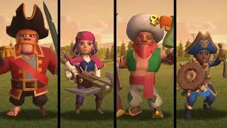 ALL Pirate Skins In Clash Of Clans!