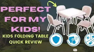 This FOLDING TABLE is Perfect! - Quick Review of Folding Table For Kids