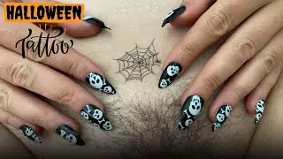 Temporary Tattoo DIY: Wearable Art #HalloweenTattoo #HalloweenParty