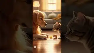 The Cutest Food Chain Ever 🧀🐹🐱🐶 Who&rsquo;ll make the first move?