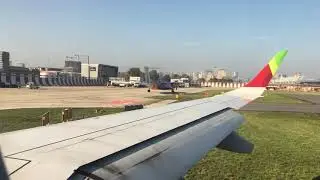 TAP Portugal Embraer E90 landing at London City Airport