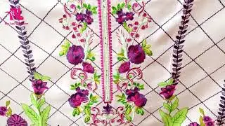 MARINA 3PC WITH WOOL SHAWL EMBROIDERED SUITS | WINTER COLLECTION.
