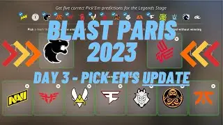 Paris Major 2023 Day 3 - My Legends Pick Em's Update