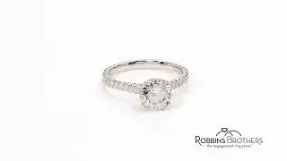 Verragio 14k White Gold Diamond Engagement Ring Setting 1/2 ct. tw.