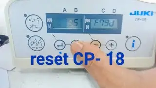How to Reset Juki Flatlock mf-7923D