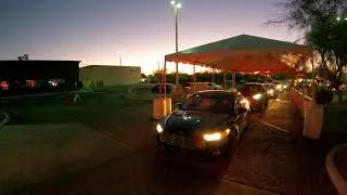 Chick-fil-A Drive-Thru Tent with Hot Chick Behind in Ford Fusion Hybrid, 12 Count Nuggets, GX040025