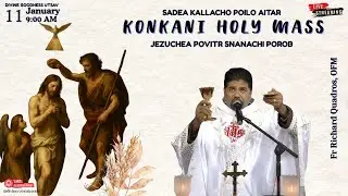 Holy Mass Konkani Live | Fr Richard Quadros, OFM | 11 Jan 26 | Divine Retreat Centre | Divine Utsav