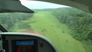 Plane landing in the Jungle of Suriname - Palumeu