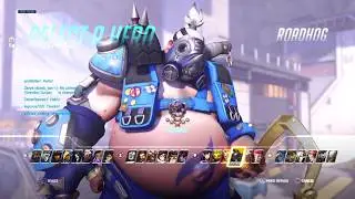 Dallas fuel Roadhog golden gun / Overwatch League skin view