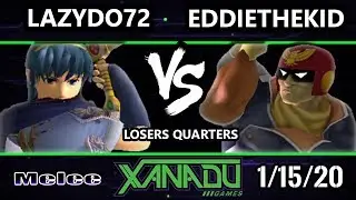 S@X 337 SSBM - EddieTheKid (Captain Falcon) Vs. LazyDo72 (Marth) Smash Melee Losers Quarters