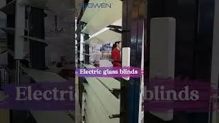 Electric Glass Blinds. Privacy with One Touch #aluminumdoors #interiordesign