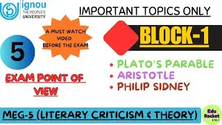 PLATO'S PARABLE || ARISTOTLE || PHILIP SYDNEY || MIMESIS || MEG-5 LITERARY CRITICISM AND THEORY