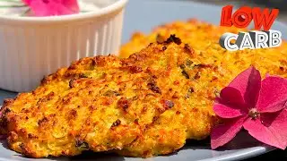 Low carb Cuketov&eacute; placičky  bez sacharidů   Zucchini patties without carbohydrates