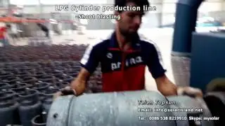 LPG cylinder Shot blasting machine