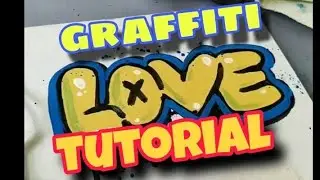 &ldquo;Simple love graffiti in minutes ❤️&zwj;🔥&rdquo;#graffitiart#acrylicpainting#painting#tutorial#art#graffiti