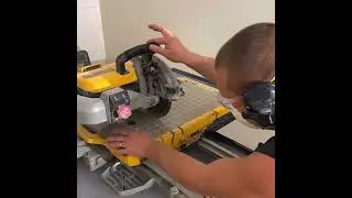 How to cut a square out of center of brittle tile without breaking it. ￼ Cut tile around valve.￼