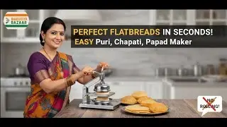 Puri Maker CHEAT CODE! 🤯 5 in 1 Flatbread EASY Press 💯  @BharatiyaBazaar_Official #amazon #puri