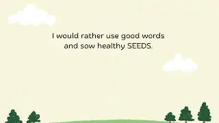 Everything We Do and Say, We Are Sowing Seed | Bible Song | Character Song