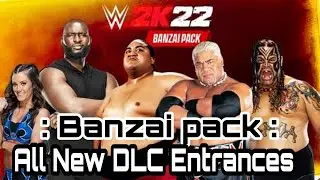 Banzai pack DLC : All Entrances : #WWE2K22 🎮