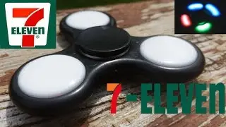 7-Eleven LED Fidget Spinner unboxing, review, and giveaway.  LED Fidget spinner review.