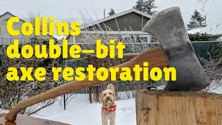 Collins double-bit axe restoration