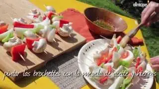 Brochettes de vegetales